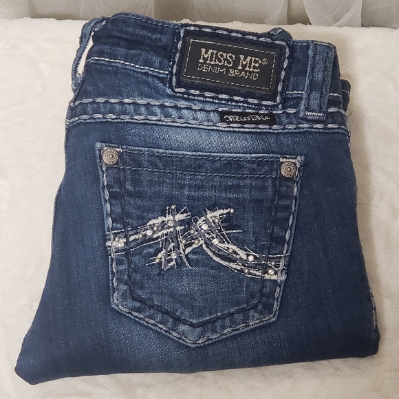 Miss Me Sz 28 JE1045BX Boot Cut Jeans for Buckle **Altered** - Picture 15 of 16